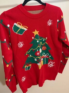 Women’s Red Christmas Sweater Top